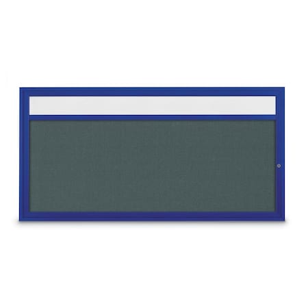 United Visual Products Slim Enclosed Corkboard, 36"x36", Bronze Alum Frame/Pearl UVEB3636-BRONZE-PEARL